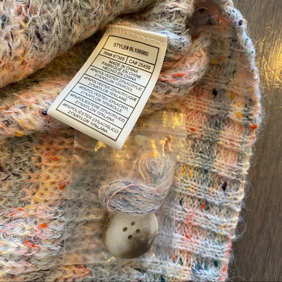 NWT BB Dakota Multi Colored Cardigan - Picture 3 of 8